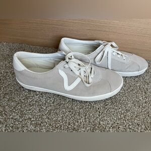 Vans Beige and White Sneakers